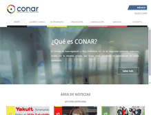 Tablet Screenshot of conar.org.mx
